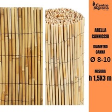 Arella in bamboo canniccio Lux canne bambu recinzione per giardino h 1,5 x 3 m