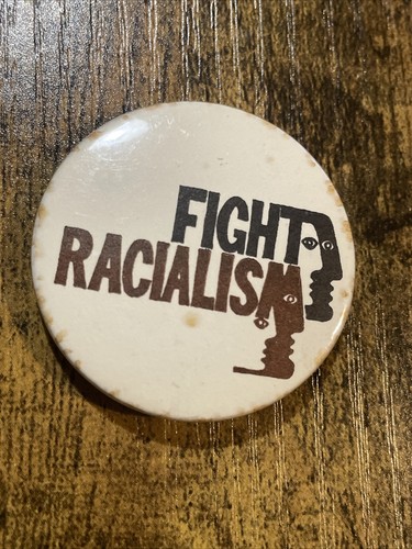 Rare fight fascism vintage pin - fight,