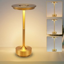 Lampada da tavolo LED oro