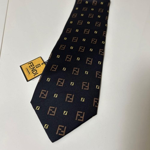 Cravatta seta fendi zucca - seta,