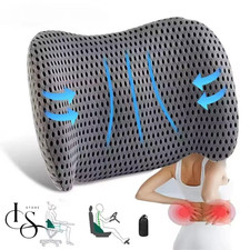 Cuscino Lombare Ortopedico Memory Foam Supporto Schiena Auto Ufficio Sedia