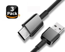 3X 6FT USB-C Tipo C Cavo di