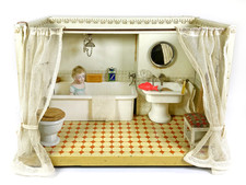 Lotto 8201 Märklin case delle bambole-bagno con vasca bambole da bagno ecc., 1925 circa