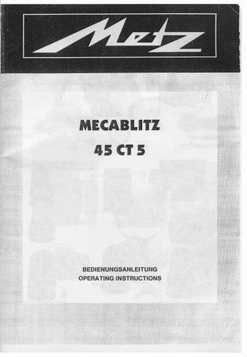 Metz mecablitz 5 flash - 5,