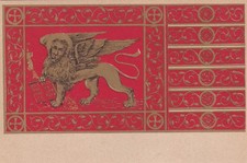 CARTOLINA DI VENEZIA ,BANDIERA