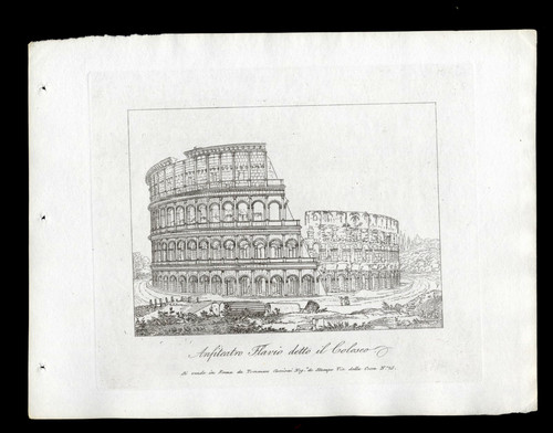 Colosseo roma dal vero - il,