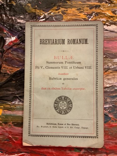 Breviarium romanum bullæ - breviarium,