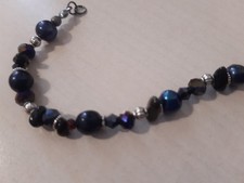 braccialetto perle naturali, pietre dure semi preziose e mezzi cristalli