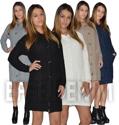 Maxi cardigan donna pullover - maxi,