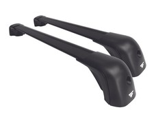 BARRE AUTO FARAD COMPACT ALU NERE VOLKSWAGEN GOLF PLUS DAL 2005 CON RAILING