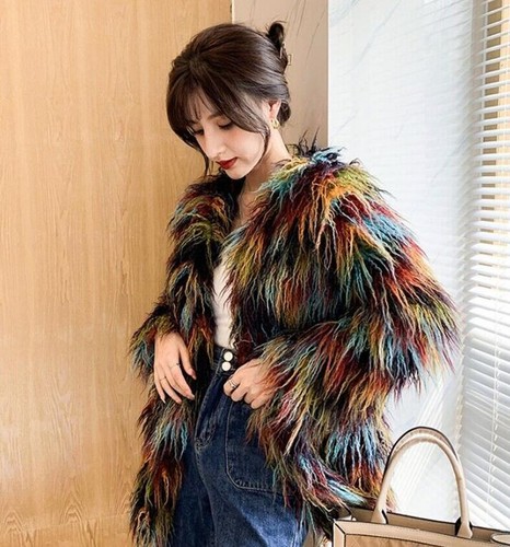 Cappotto donna multicolore