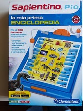 CLEMENTONI SAPIENTINO PIù LA MIA PRIMA ENCICLOPEDIA  GIOCO ELETTRONICO PARLANTE