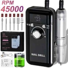 Trapano Elettrico Ricaricabile 45000RPM Trapano Unghie per Smalto Gel