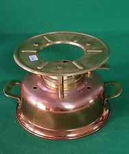 FORNELLO DA CAMPO  CAMPEGGIO VIAGGIO IN RAME OTTONE A ALCOOL VINTAGE. CI46