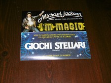 ADESIVO PUBBLICITA' FILM MICHAEL JACKSON I'M MAGIC E GIOCHI STELLARI STARFIGHTER