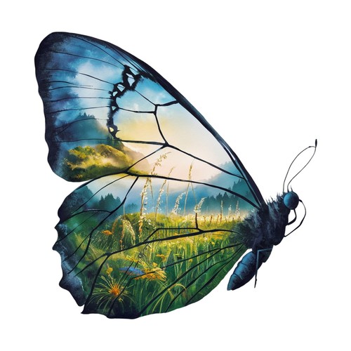 Adesivi farfalla doppia - 7,