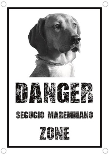Targa cartello attenti cane - targa,