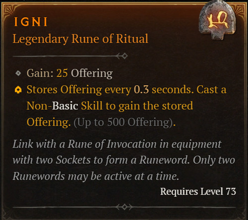 Diablo igni rune stagione 10 - stagione,