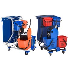 HOMCOM Carrello Pulizie