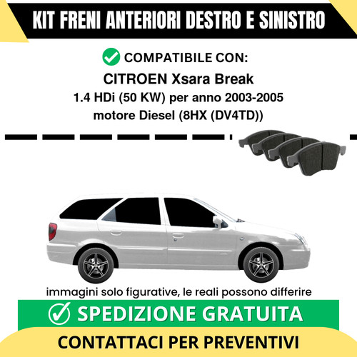 Pastiglie freno anteriori per - pastiglie,