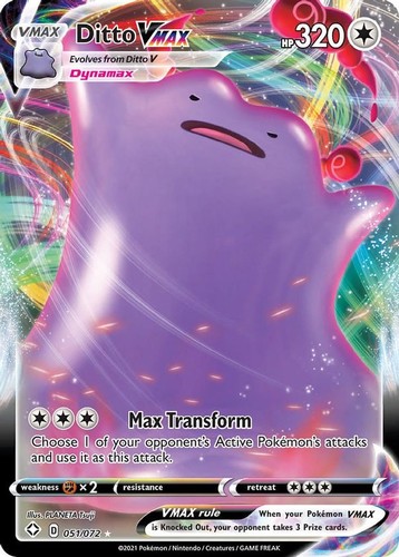 Ditto vmax 051 - 051/072, pokemon