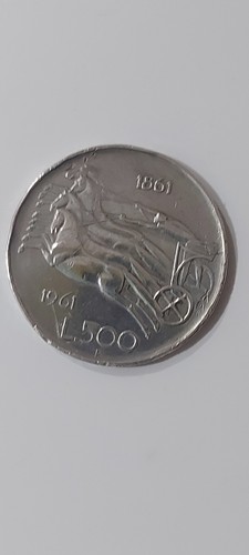Moneta 500 lire bighe - 500,