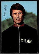 Cartolina calcio calciatore Milan Cesare Maldini con autografo stampato