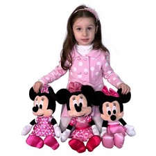 Peluche Disney Minnie Mouse Happy 40cm Originale Ragazza Bambina 
