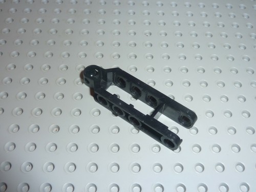 Lego technic black beam split - black,