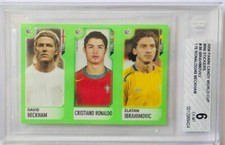 Panini World Cup Germany 2006 #176 Cristiano Ronaldo Beckam Ibra Rookie BGS 6