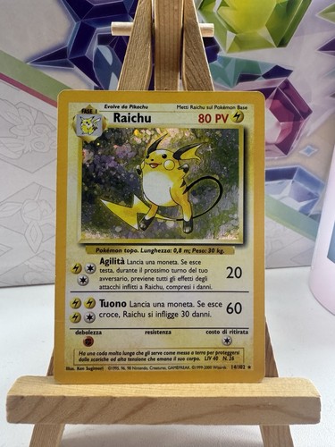 Carta pokemon raichu - carta,