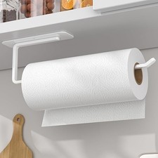 Porta Asciugamani di Carta - Autoadesivo o Forato, Bianco Tovagliolo di Carta da Parete...