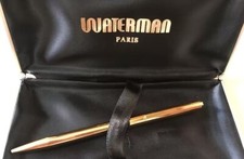 WATERMAN penna a sfera placcata oro vintage anni 70
