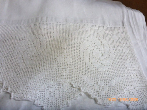 Antique irish linen bed - irish,