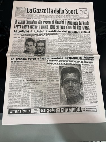 Giornale calcio ristampa - giornale,