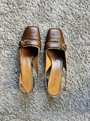 Gucci décolleté slingback - , gg