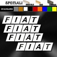 4 adesivi sticker FIAT old