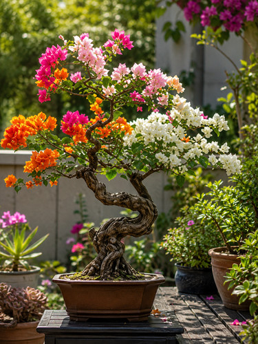 Sale2686 bonsai bouganville - bonsai, di