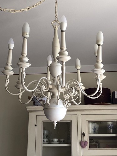 Lampadario ottone decapato - lampadario, in