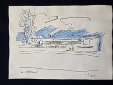 LE CORBUSIER disegno su carta