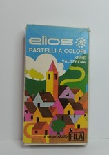 SCATOLA12 PASTELLI CORTI A COLORI ELIOS FILA SERIE VALSERENA MADE IN ITALY RARE 