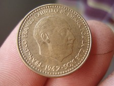 1 PESETA 1947-54 SIN CIRCULAR