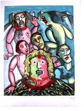 Enrico Baj acquaforte