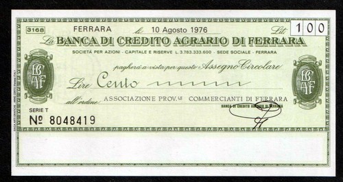Miniassegni 1977 banca credito - 1977,