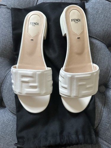 Sandali piatti fendi - sandali, bianchi