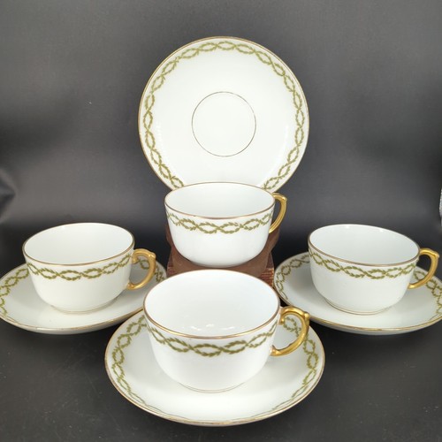 Antico set piattini tazza da - antico, 4