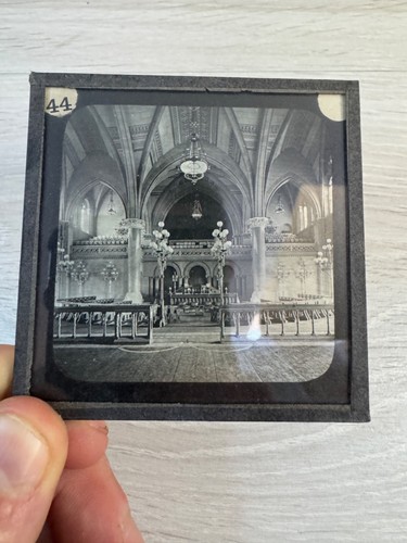 Antique magic lantern slide - antique,