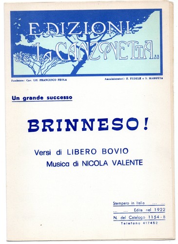 Spartito musicale napoletano