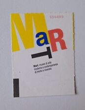 Biglietto Ingresso MART Casa d'Arte Futurista Depero - Rovereto TN - 24-04-2010