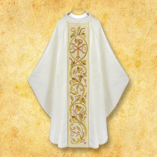 Casula ricamata christum - casula, "christum"